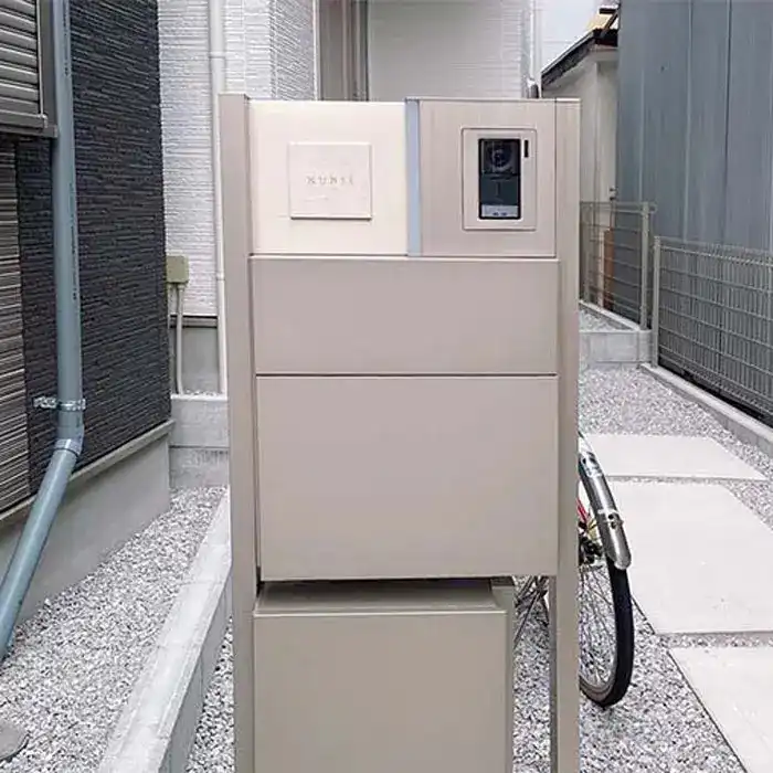 かわいい手のひらサイズで設置スペースの限られた機能門柱などにおすすめタイル表札【HSM-14】