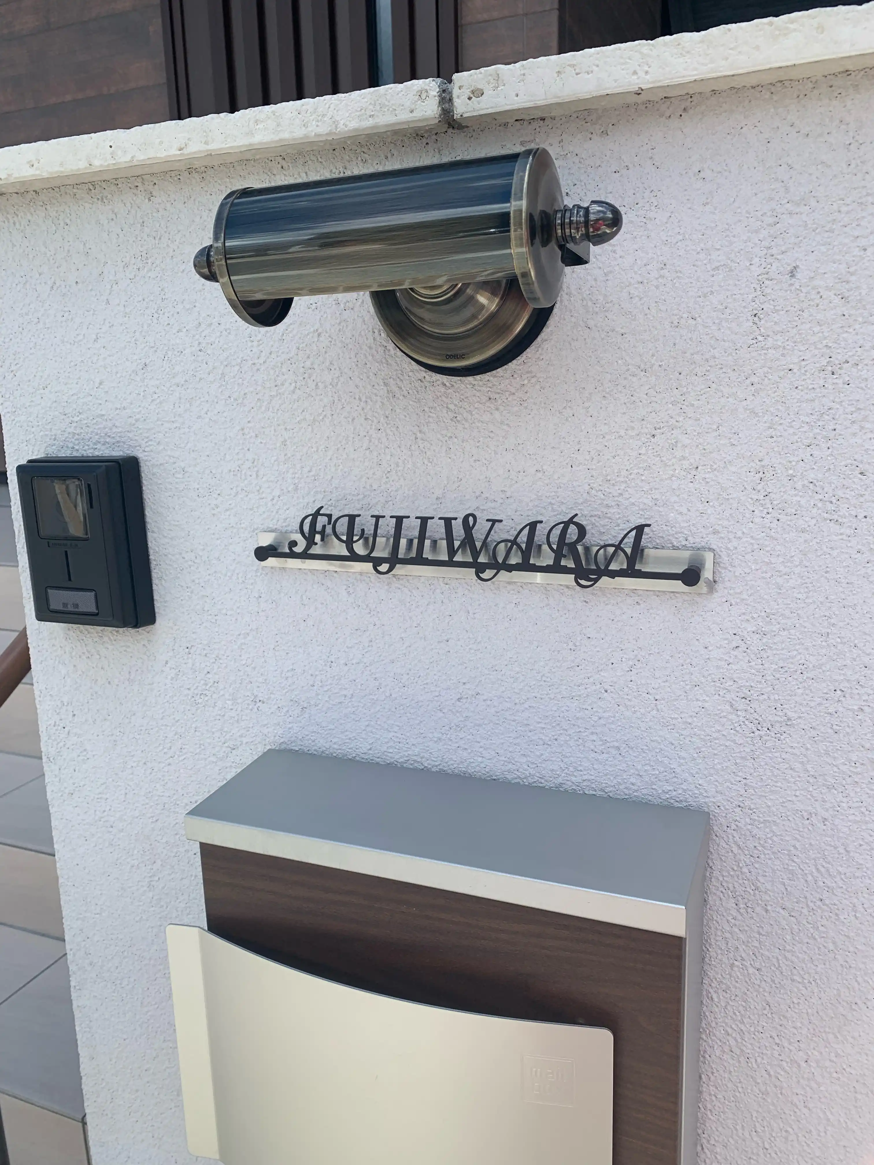 人気のカフェスタイル レーザーカットステンレス表札【LCS-03】