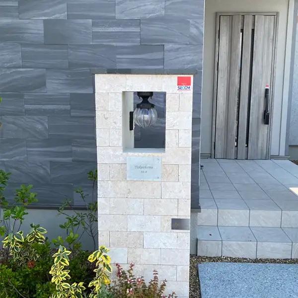 ガラス職人がつくるヴィンテージ風ガラス表札【hf-v02】