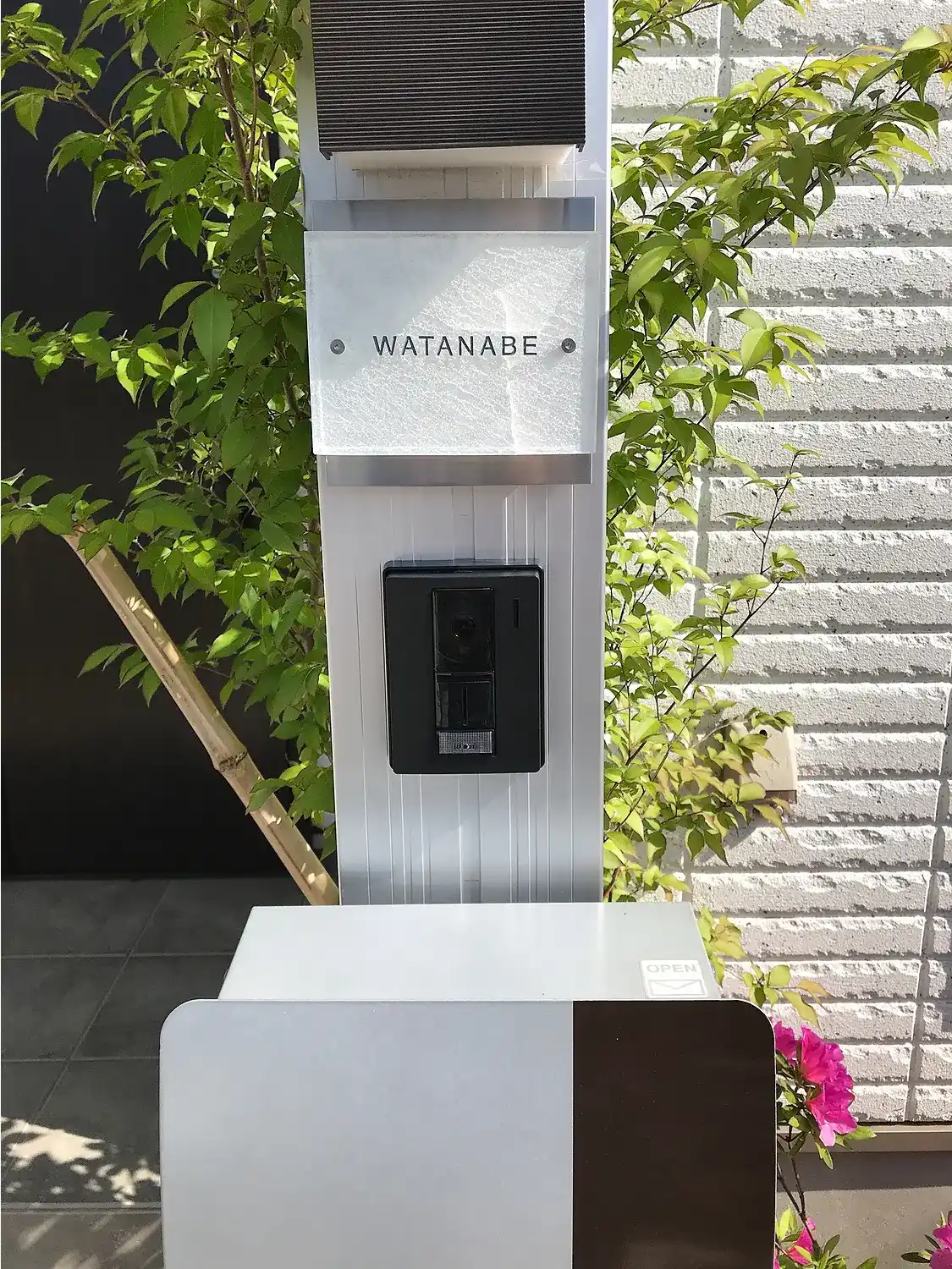 ガラス職人がつくるヴィンテージ風ガラス表札【hf-v02】