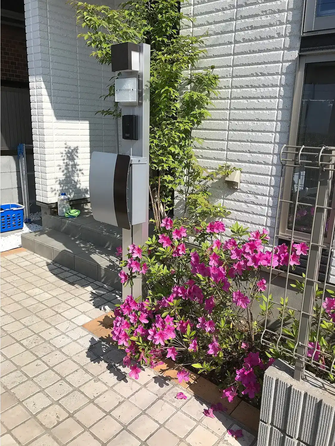 ガラス職人がつくるヴィンテージ風ガラス表札【hf-v02】