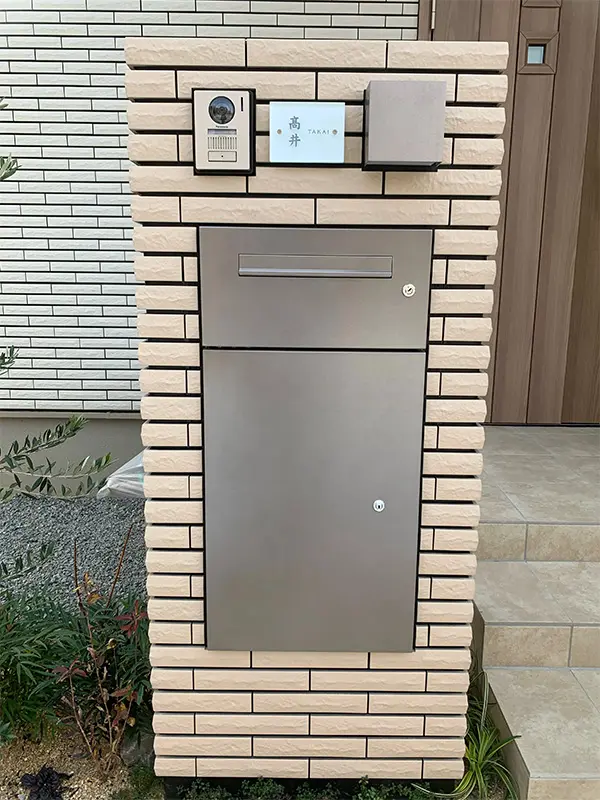 ガラス職人がつくるヴィンテージ風ガラス表札【hf-v02】