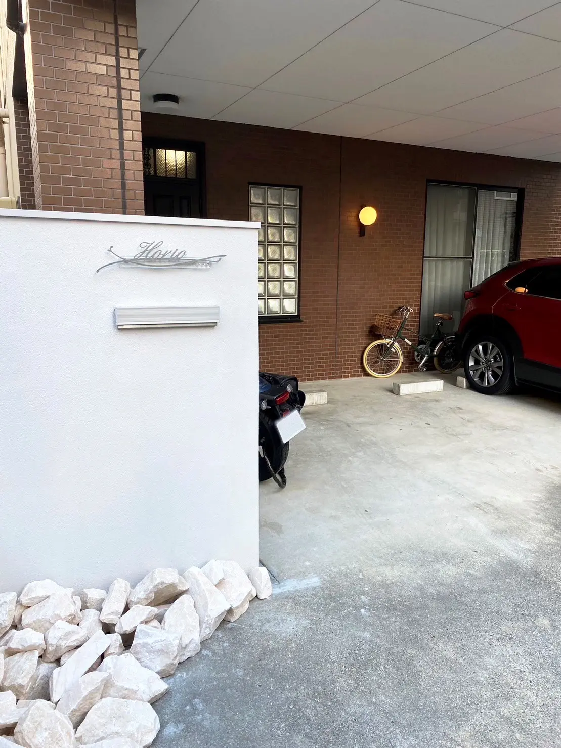 きらりと光るライストーンは特別な一枚の証 レーザーカットステンレス表札【LCS-15】