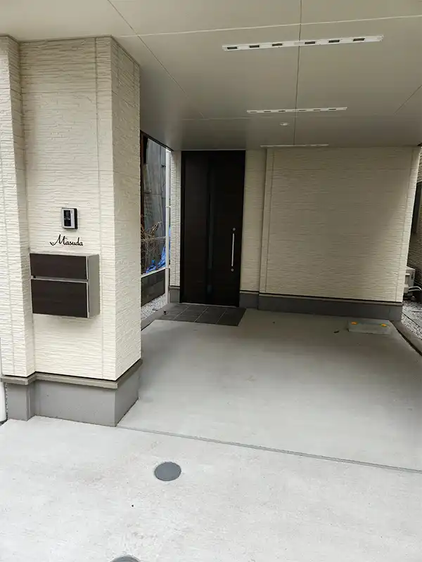 アンダーラインのないシンプルな切り文字レーザーカットステンレス表札【lcsr-02】