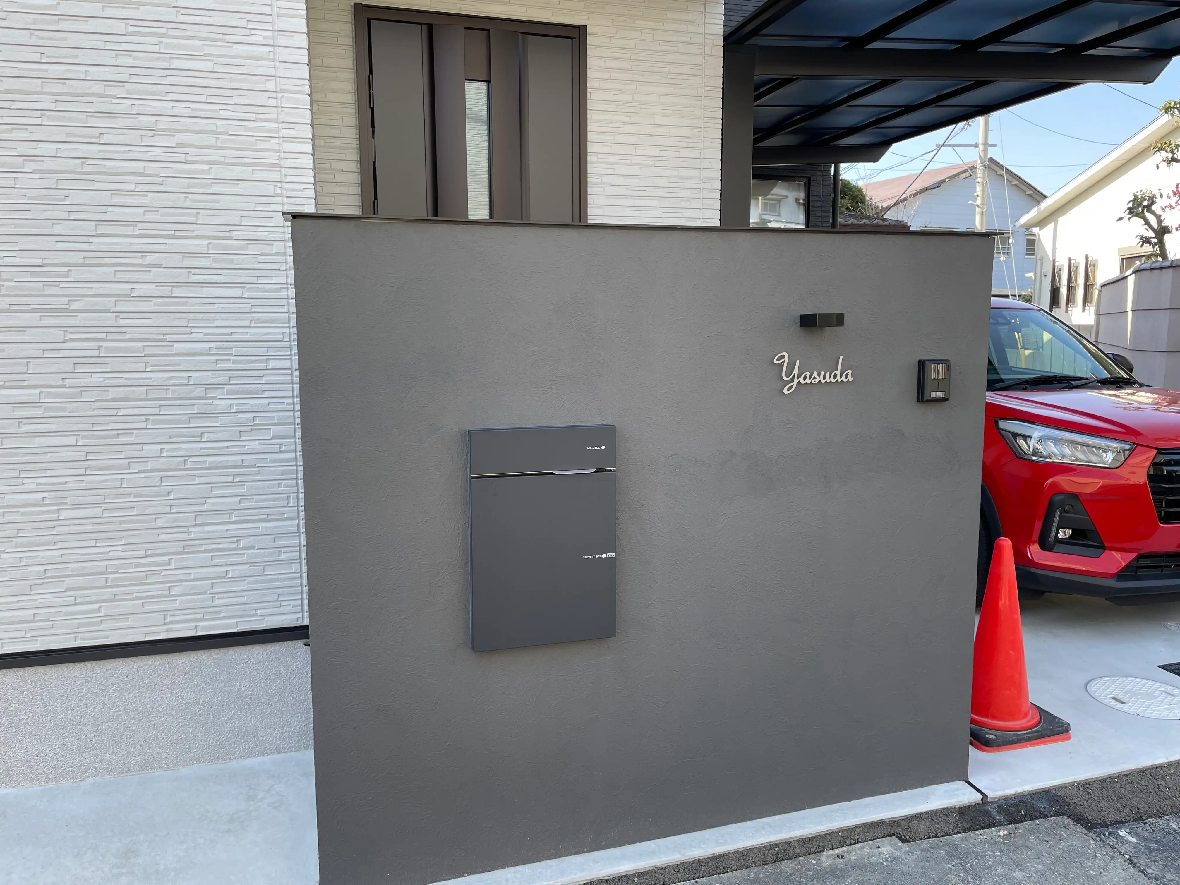 アンダーラインのないシンプルな切り文字レーザーカットステンレス表札【lcsr-02】