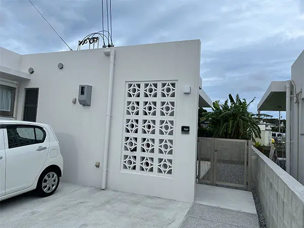 漆黒とグレーのモノトーンガラス表札【hf-315】