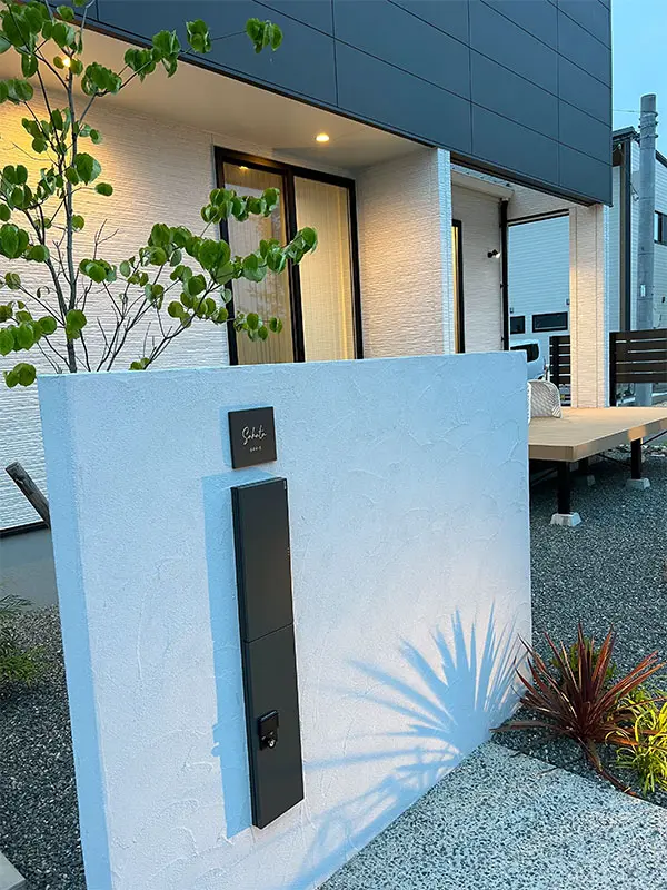 やわらかなモノトーンタイル表札 Norm ノーム タイル表札【hsm-15】