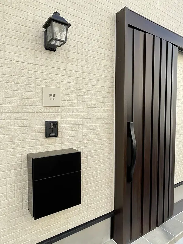 やわらかなモノトーンタイル表札 Norm ノーム タイル表札【hsm-15】