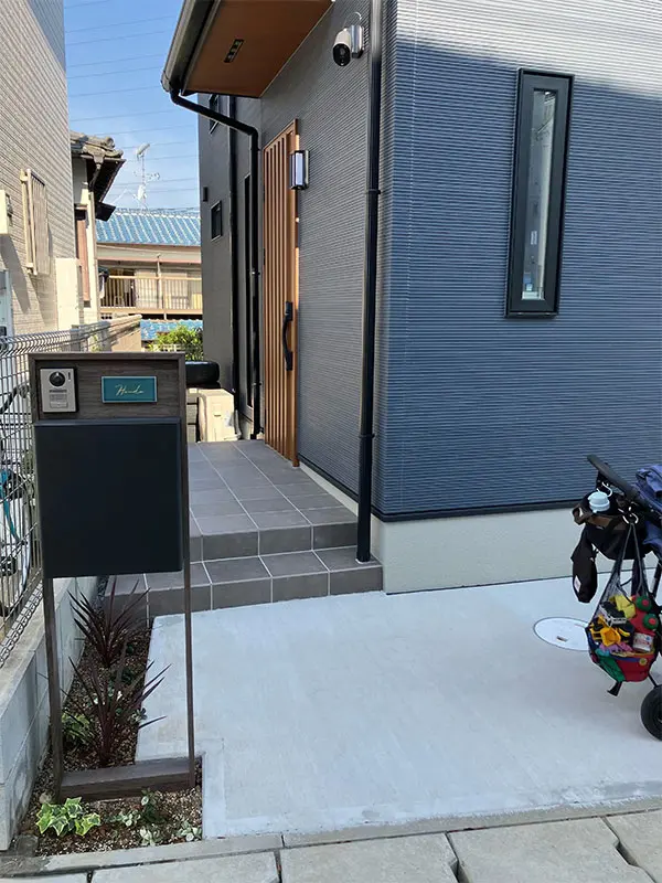 マットな質感が今っぽいニュアンスカラータイル表札【hsm-13b】