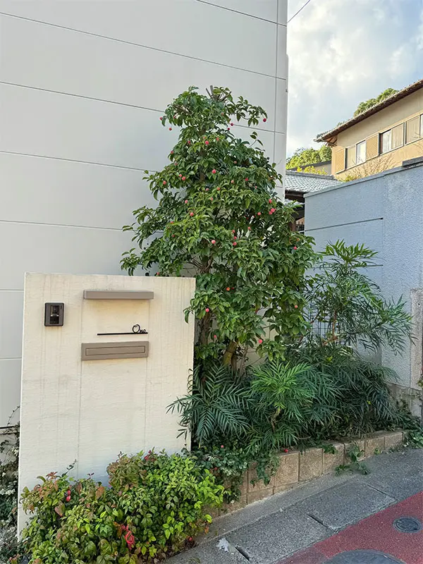 シンプルボーダーラインのレーザーカットステンレス表札【LCS-33】