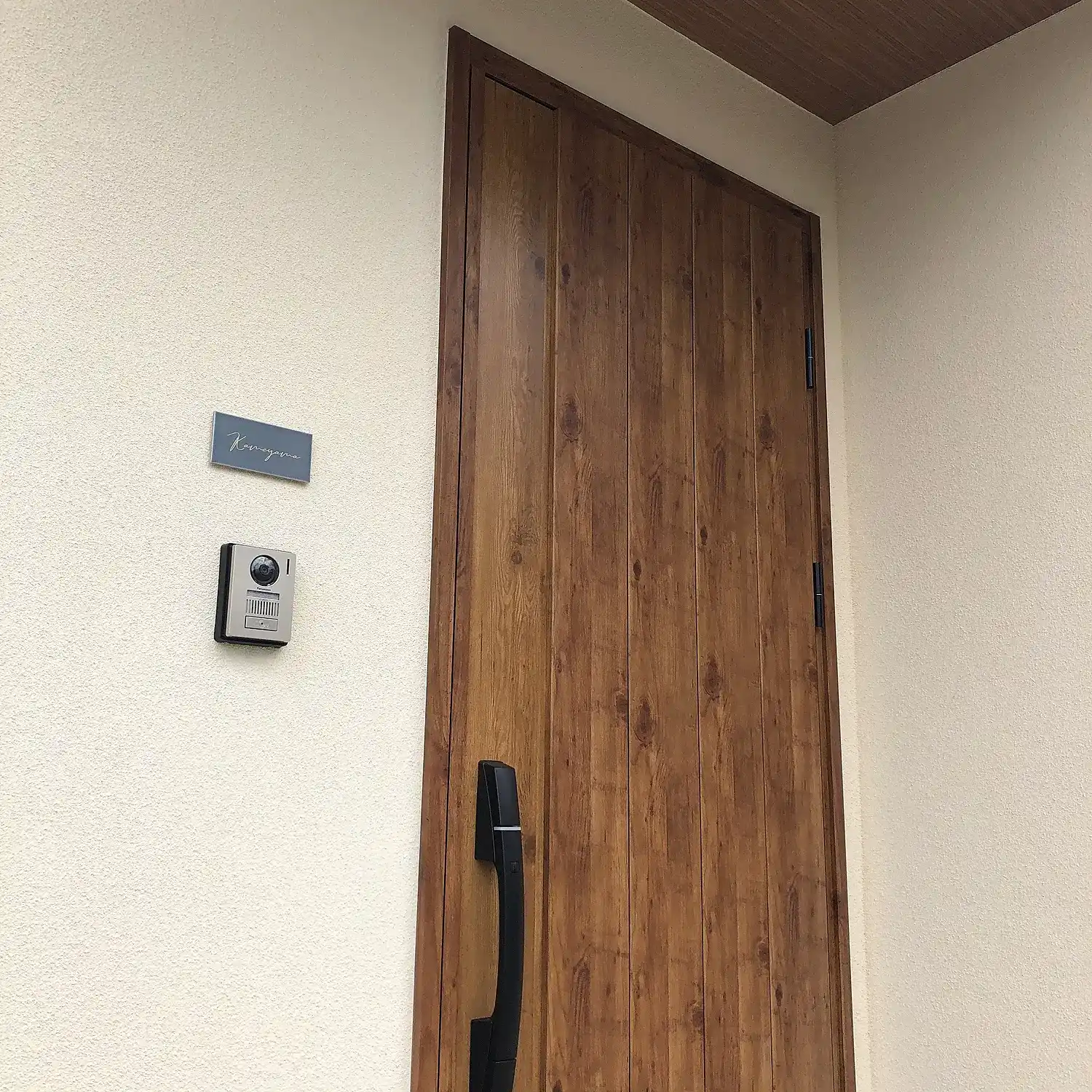 マットな質感が今っぽいニュアンスカラータイル表札【hsm-13b】