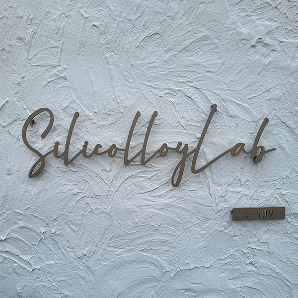 真鍮風のゴールド塗装 華奢でシンプルな手書き風切り文字表札【lcsr-22】