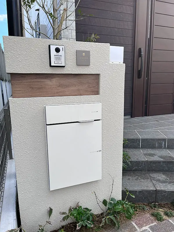 やわらかなモノトーンタイル表札 Norm ノーム タイル表札【hsm-15】