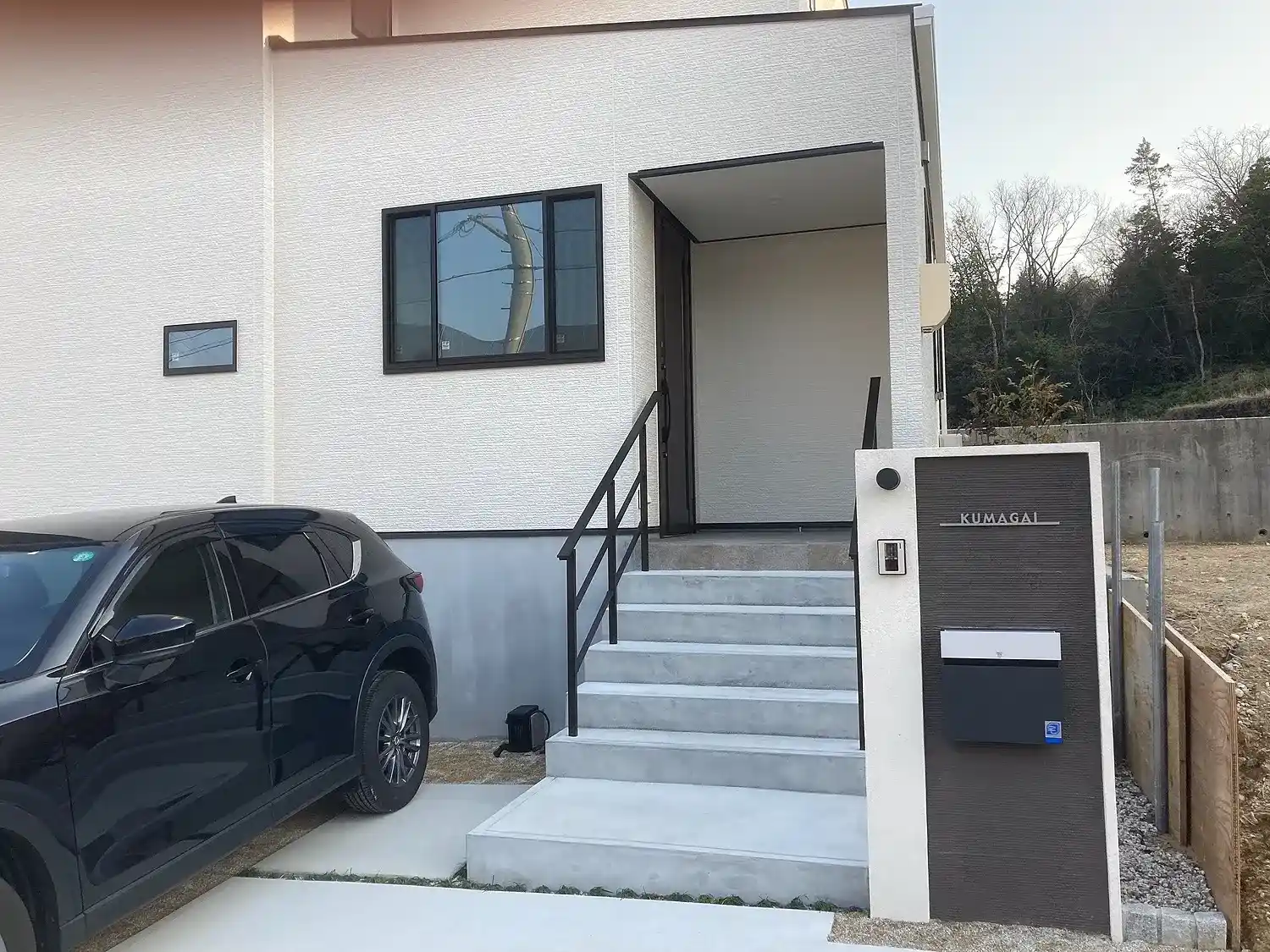 マットな質感が今っぽいニュアンスカラータイル表札【hsm-13b】