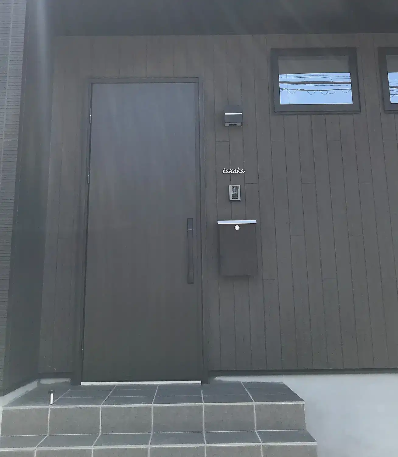 アンダーラインのないシンプルな切り文字レーザーカットステンレス表札【lcsr-02】