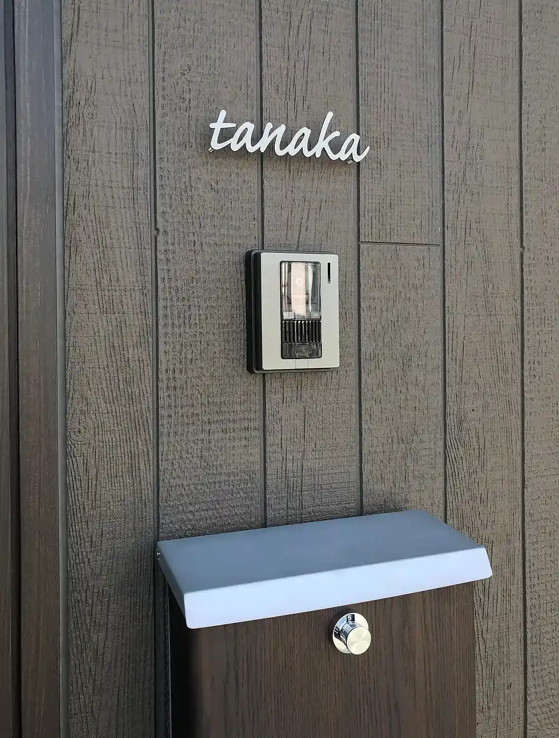 アンダーラインのないシンプルな切り文字レーザーカットステンレス表札【lcsr-02】