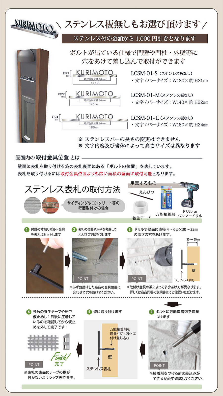 格安激安 お多福福彫 表札 ステンレス板切抜き LEK-12