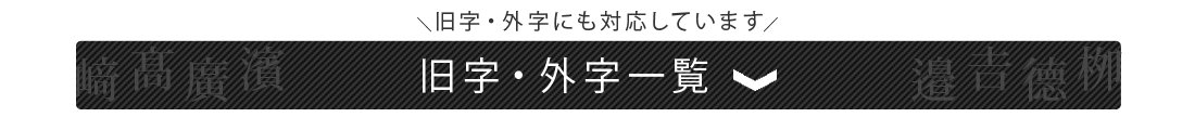 表札 書体 旧字 外字 人気