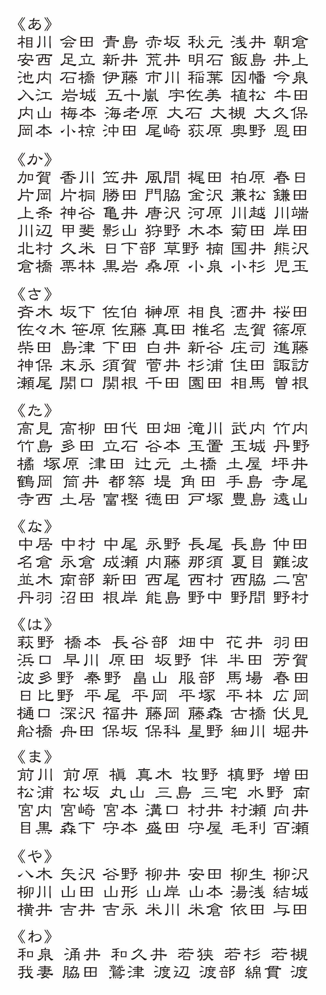 表札 書体 おすすめ 人気 漢字 表和11