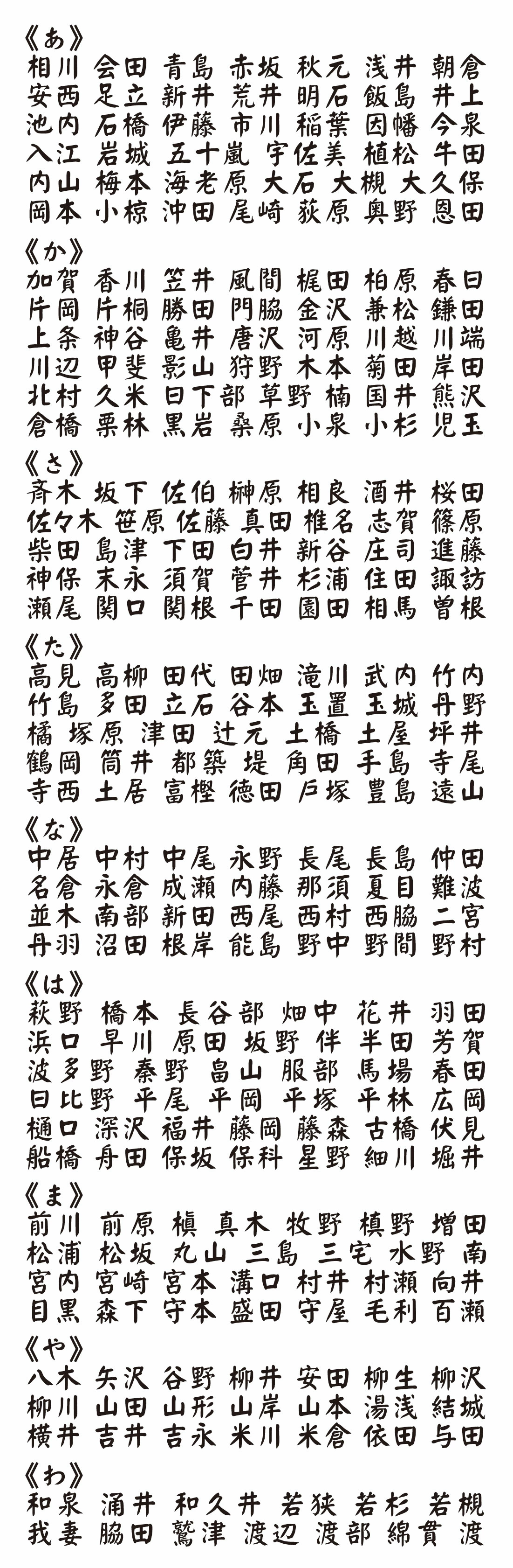 表札 書体 おすすめ 人気 漢字 表和19