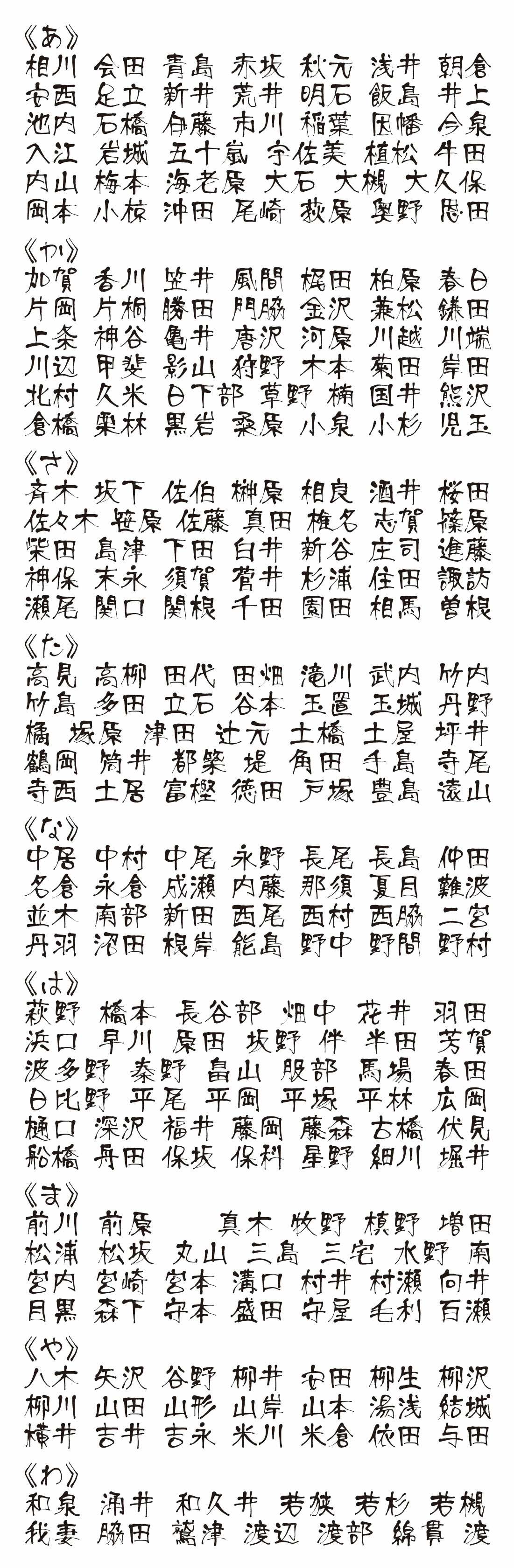 表札 書体 おすすめ 人気 漢字 表和22