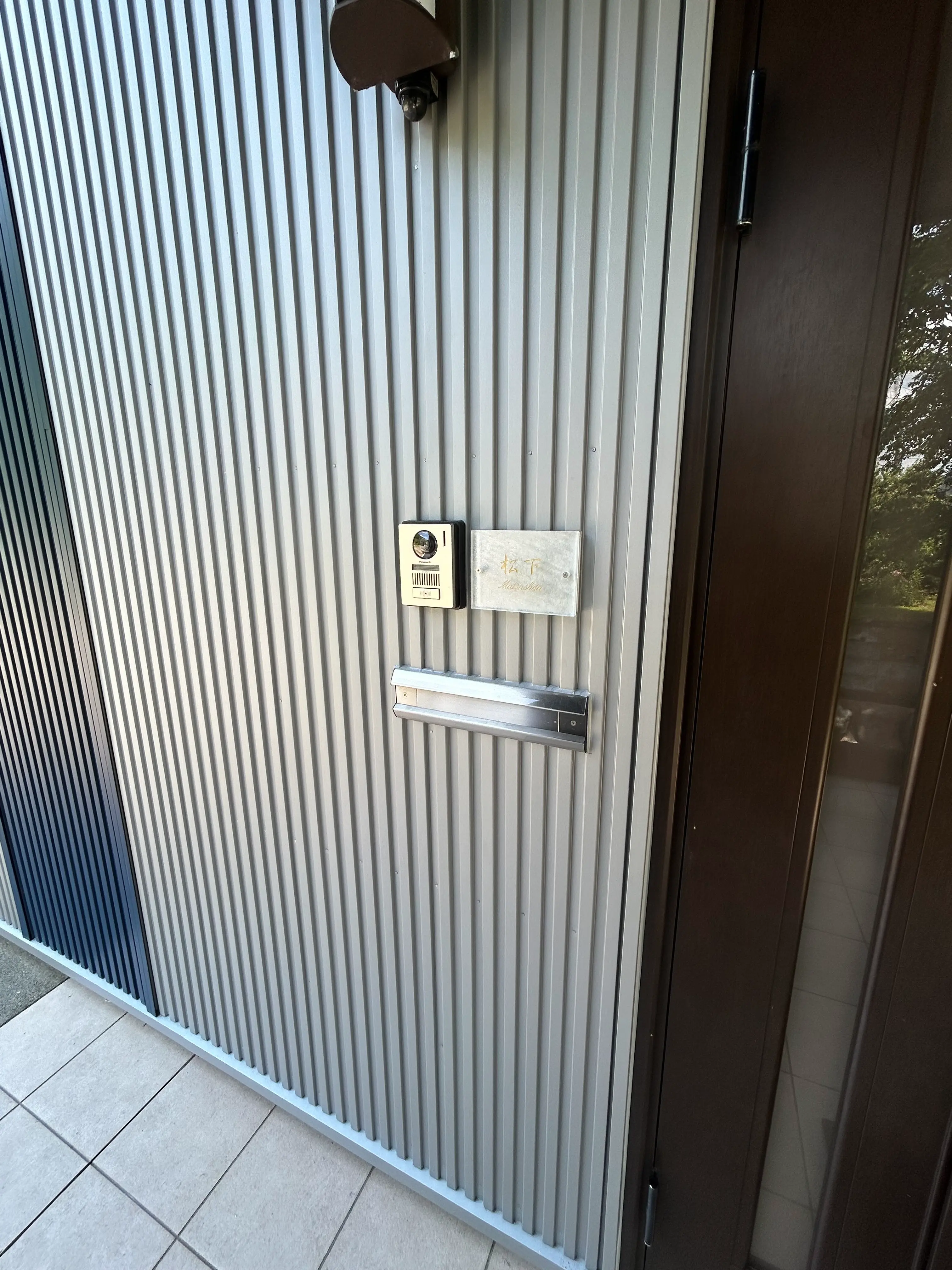 ガラス職人がつくるヴィンテージ風ガラス表札【hf-v02】