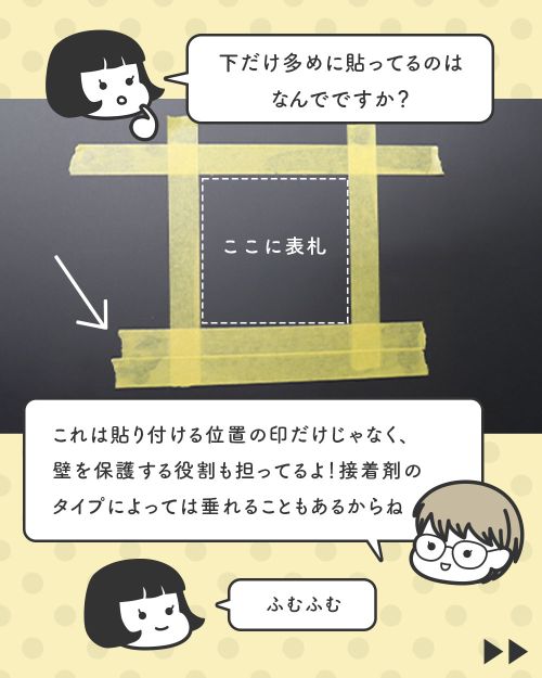 印には壁を保護する役割もあるよ