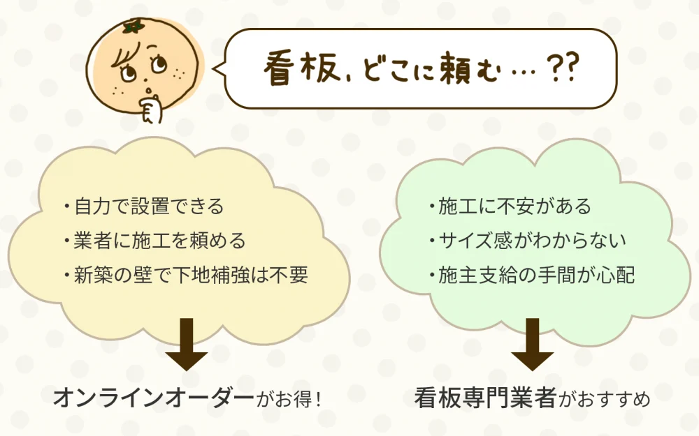 おしゃれな店舗や会社の看板を発注したいときの依頼先