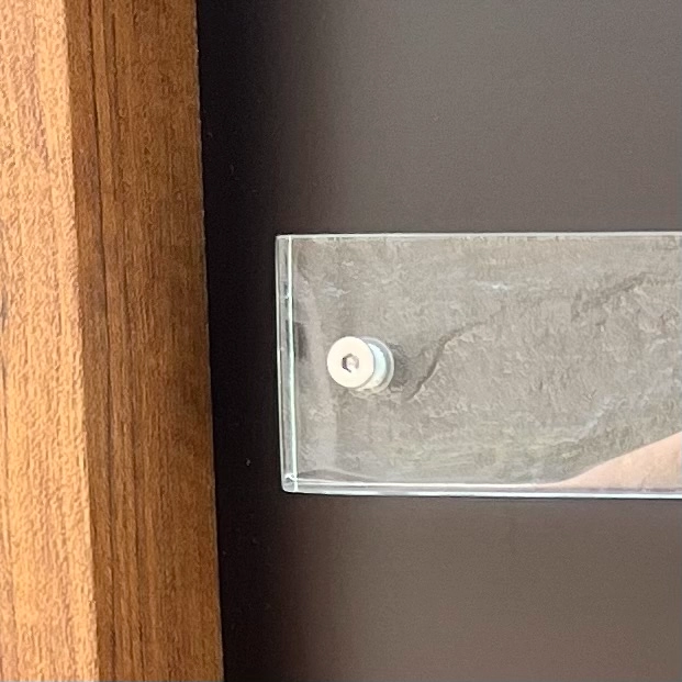 ガラス職人がつくる透明度の高い、まるで氷のようなガラス表札【hf-c01】