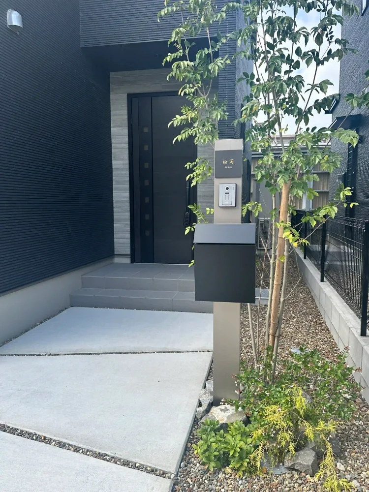 やわらかなモノトーンタイル表札 Norm ノーム タイル表札【hsm-15】