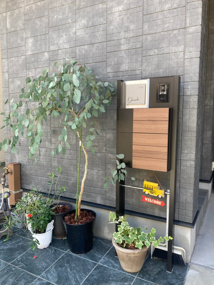 やわらかなモノトーンタイル表札 Norm ノーム タイル表札【hsm-15】