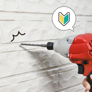 壁に穴あけNG行動！表札取付けのためのドリルレッスン