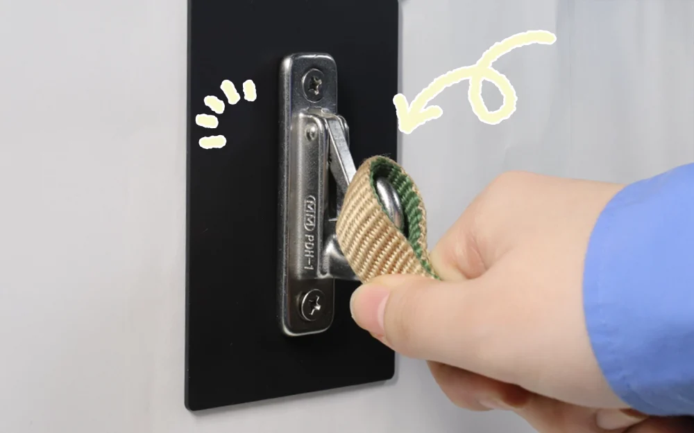 リードフックにリードを掛ける