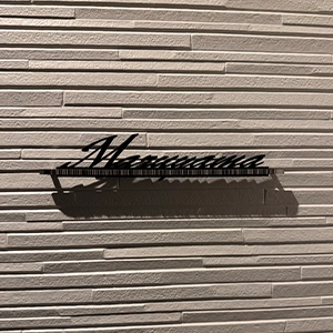 煌めくアンダーバーが特別感を演出するステンレス表札【LCSW-01】