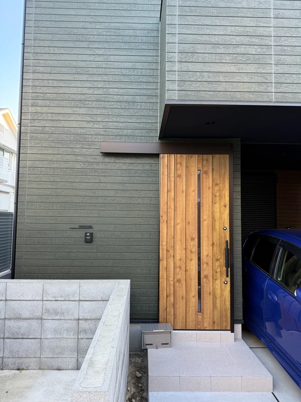 シンプルボーダーラインのレーザーカットステンレス表札【LCS-33】